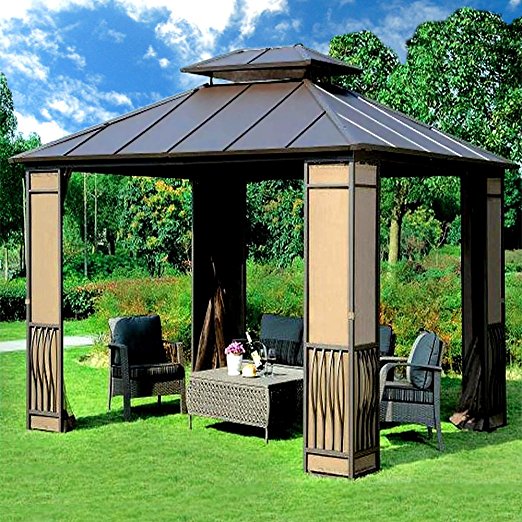 10 x 12 Heavy Duty Galvanized Steel Hardtop Wyndham Patio Gazebo