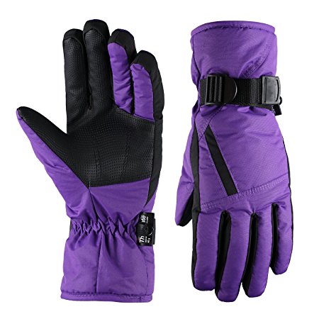 Fazitrip 3M Thinsulate Women Warm Gloves, Windproof & Waterproof Gloves, Function as Ski Gloves, Biking Gloves, Running Gloves or Other Sporting Gloves at Winter