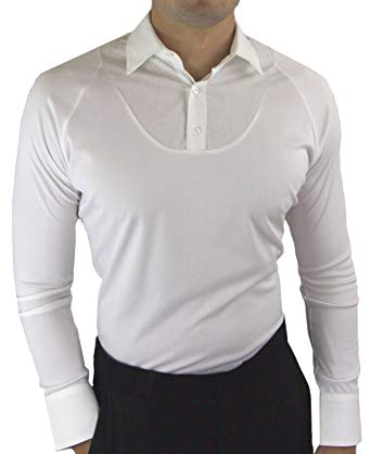Comfortably Collared Men's Slimming Hybrid Under Sweater Dress Shirt
