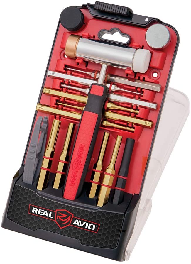 Real Avid Accu-Punch Hammer & Brass and Steel Punches - Deluxe Gunsmithing Set