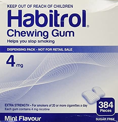 Habitrol Nicotine Gum 4mg Mint Bulk 384 Pieces by Habitrol