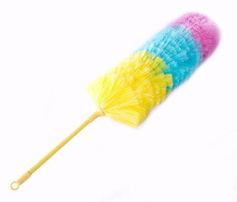 Kitchen   Home Large 27" Inch Static Duster - Electrostatic Feather Duster attracts dust like a magnet! - Cotton Candy