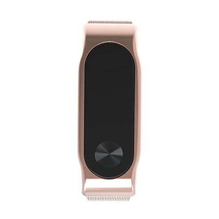 Ollivan Cool Metal Replacement Strap For Xiaomi Mi Band 2 Tracker Screw less Design with Stainless Steel Bracelet Wristbands Replacement Accessories and Parts For Xiaomi Mi Band Version 2 Only