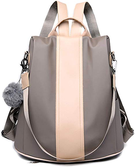 GuaziV Fashion Backpack Purse for Women Nylon Waterproof Anti theft Backpacks Lightweight School Shoulder Bags