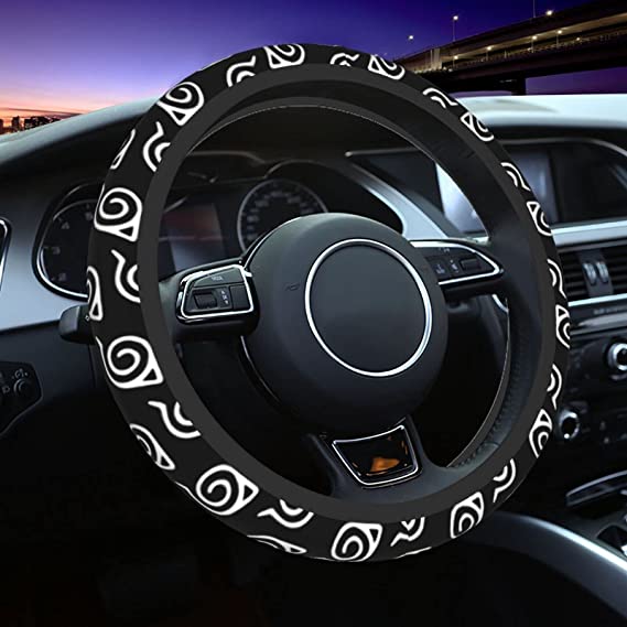 Anime Leaf Steering Wheel Cover Universal 15 inch Neoprene Anti-Slip Car Wheel Protector