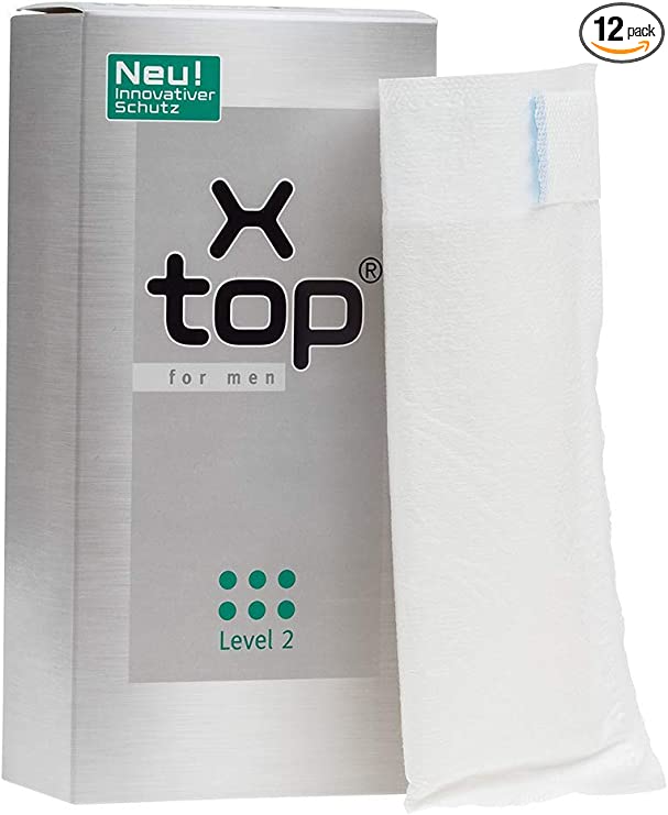 X Top for Men Incontinence Pouch, Level 2, Pack/12