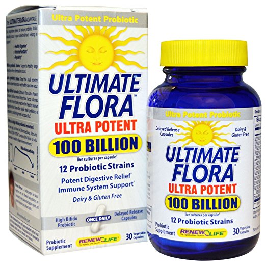 Renew Life, Ultimate Flora, Ultra Potent, 100 Billion, 30 Veggie Caps - 2pc
