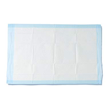 Medline Quilted Basic Disposable Blue Underpad, 23" x 36" for incontinence, Furniture Protection or Pet Pads (Pack of 150)