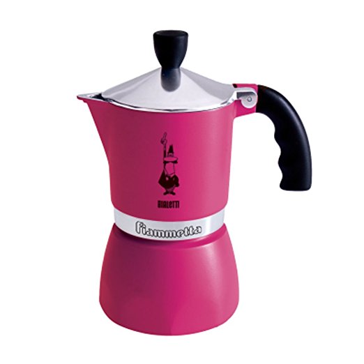 Bialetti "Fiammetta" Stove Top Espresso Maker, 3-cup (FUCHSIA)