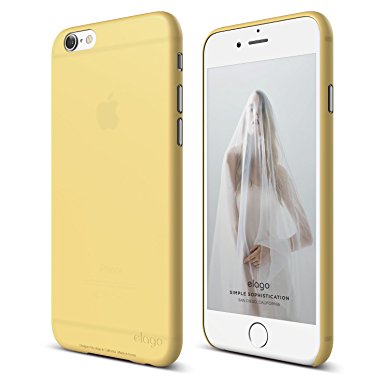 iPhone 6S Case, elago® [Inner Origin][Creamy Yellow] - [Thinnest Case][Minimalistic][Intended use with Outer Origin Case] – for iPhone 6/6S