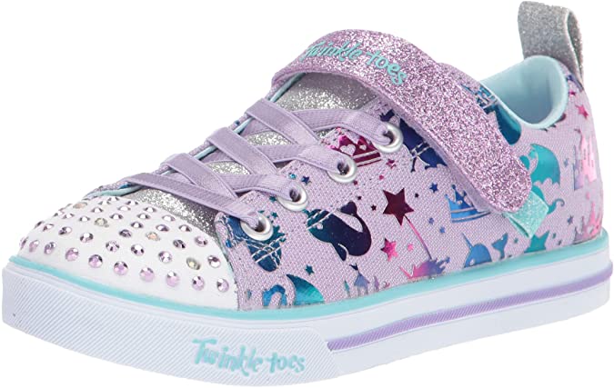 Skechers Kids' Sparkle Lite-Princessland Sneaker