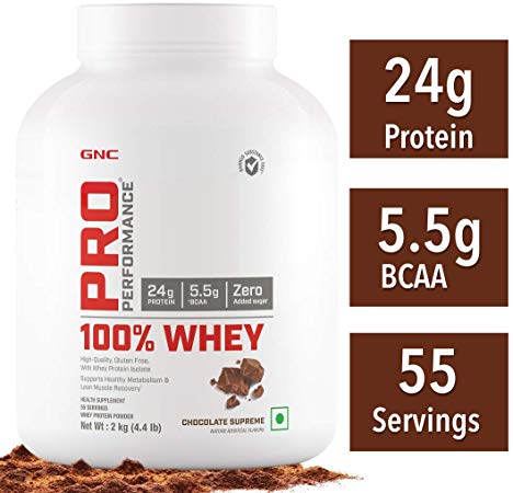 GNC Pro Performance 100% Whey Protein - 2 kg (Chocolate Supreme)