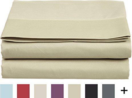 Luxury Queen flat sheet brushed microfiber, Sage