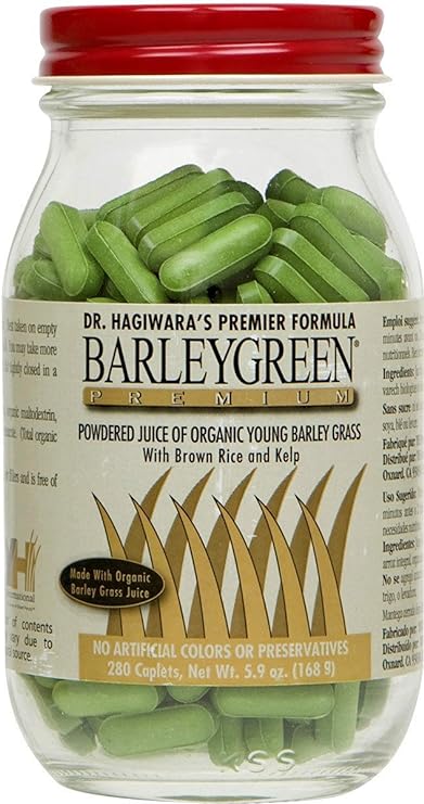 Dr. Hagiwara's BarleyGreen Premium w/Kelp (Endorsed by Dr. Lorraine Day M.D.) by YH International - 280 Caplets