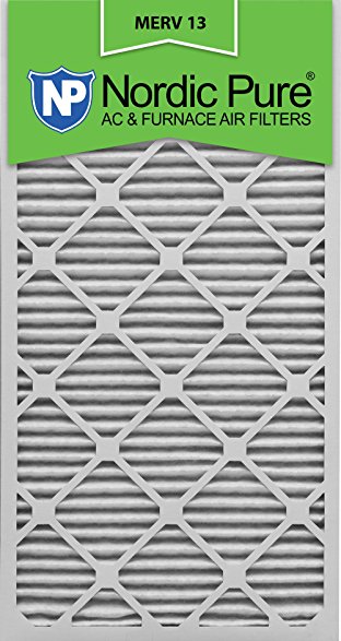 Nordic Pure 20x30x1M13-6 20x30x1 MERV 13 Pleated AC Furnace Air Filter, Box of 6, 1-Inch