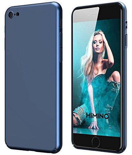 iPhone 6S Plus Case, Himino Ultra Slim Fit Soft PC Hard Cover Full Protective Anti-Scratch Resistant Case for iPhone 6/6S Plus (Navy Blue)