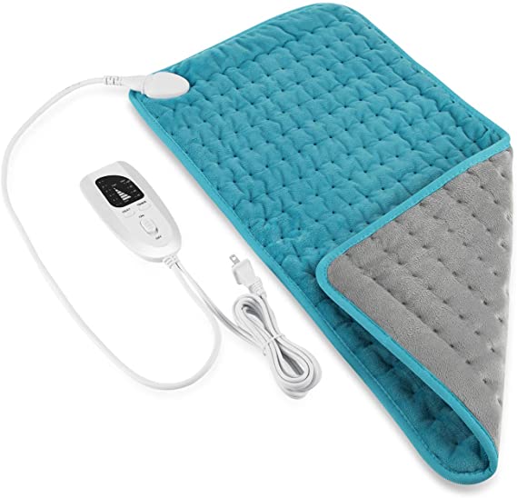 Dekugaa Heating pad-for Shoulder, Neck, Waist, Abdominal Pain Relief, Electric Heating Pad for Moist & Dry Heat, 6 Heating Levels (Automatically Off), Soothing Muscle Cramps and Sore Heating Pads