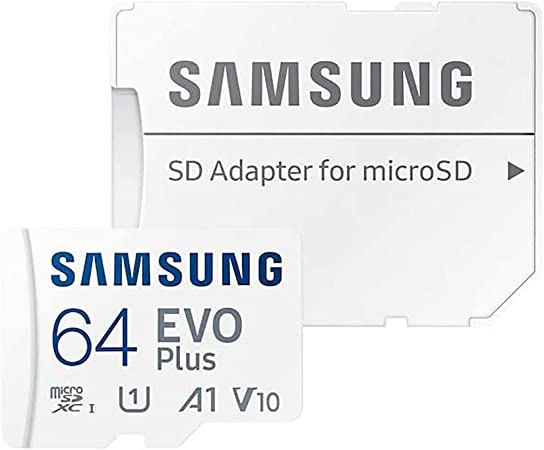 Samsung Evo Plus 64GB MicroSD XC Class 10 UHS-1 Mobile Memory Card for Samsung Galaxy J3 J1 Nxt Ace A9 A7 A5 A3 Tab A 7.0 E 8.0 View On7 On5 Z3