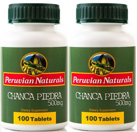 Peruvian Naturals Organic Chanca Piedra 500mg - 200 Tablets (Stonebreaker)