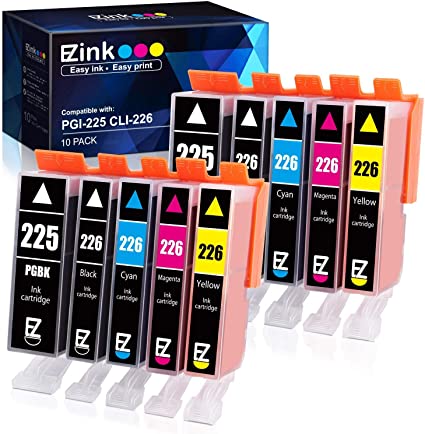 E-Z Ink (TM) Compatible Ink Cartridge Replacement for Canon PGI-225 CLI-226 PGI225 CLI226 Compatible with PIXMA MX882 MX892 MG5320 MG6220 (2 PGBK, 2 Cyan, 2 Magenta, 2 Yellow, 2 Small Black) 10Pack