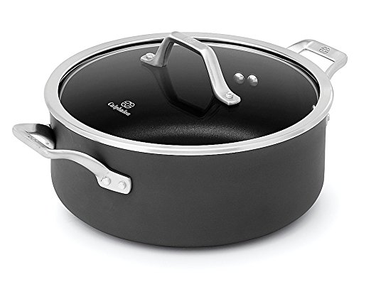 Calphalon Signature Hard Anodized Nonstick Covered Dutch Oven, 5 quart, Black