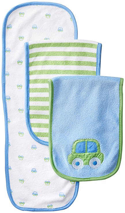 Gerber Baby Boys' 3 Pack Terry Burp Cloths