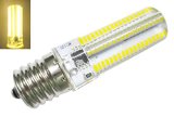 GRV E17 152-3014 SMD High Power LED Bulb Silicone Crystal Bulb Smart IC Chip Dimmable 5W AC 110V Pack of 2 Warm White