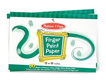 Melissa & Doug Finger Paint Paper Pad (12 x 18 inches) - 50 Sheets, 2-Pack