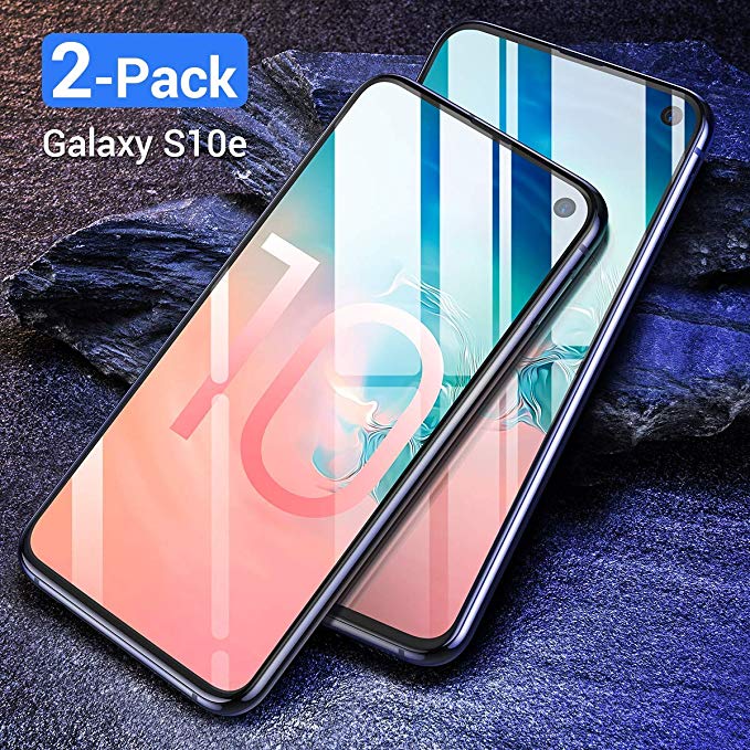 [2-Pack] Galaxy S10e Screen Protector Tempered Glass, AINOPE [Full Screen Coverage] with Black Border [Most Case Friendly] Compatible with Samsung Galaxy S10E 5.8in 2019 [Anti-Fingerprint]