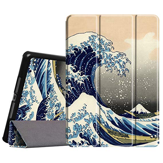 Fintie iPad Air Case - Ultra Slim Lightweight Stand Smart Cover with Auto Sleep/Wake Feature for Apple iPad Air 2013 Model, Rough Sea