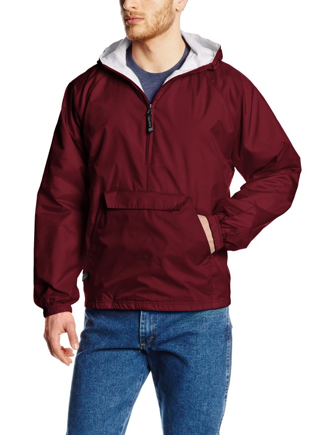 Charles River Apparel Mens Classic Solid Windbreaker Pullover