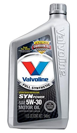 Valvoline VV955 SynPower Full Synthetic Motor Oil SAE 5W-30 - 1 Quart Bottle (Case of 6)