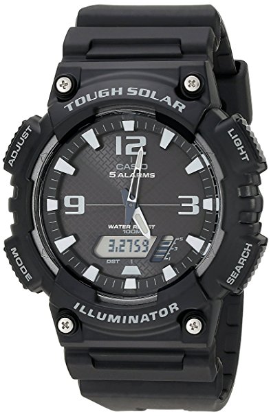 Casio Men's AQS810W-1AVCF Solar Sport Combination Watch