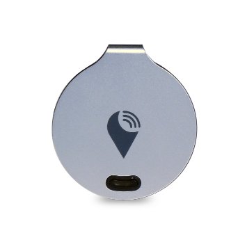TrackR Bravo Bluetooth Lost and Found Tracker Device for iPhone and Android Phones - Silver