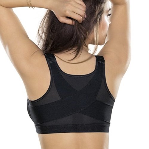 Leonisa Women's Posture Corrector Wireless Back Support Bra