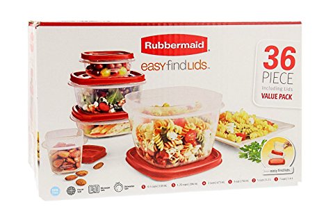 Rubbermaid Easy Find Lids 36 piece