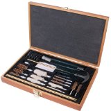 Outers 28 - Piece Universal Wood Gun Cleaning Box 22 Caliber and up