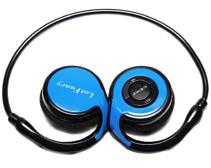 LotFancy Sports Wireless Bluetooth 4.0 Headphone with Built-In Microphone, Compatible with iPhone iPad Samsung Galaxy, All Cellphones with Bluetooth (BT560 Blue)