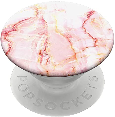 PopSockets PopGrip: Swappable Grip for Phones & Tablets - Rose Marble