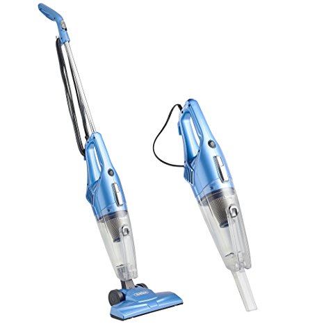 VonHaus 2 in 1 Corded Upright Stick & Handheld Vacuum Cleaner with HEPA Filtration & Crevice Tool - Blue