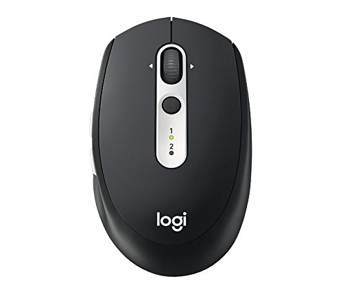 Logitech M585 Multi-Device Wireless Mouse – Control and Move Text/Images/Files Between 2 Windows and Apple Mac Computers and Laptops with Bluetooth or USB, 2 Year Battery Life, Graphite