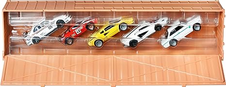 Hot Wheels Premium Car Culture Che Figata Container Set with 5 1:64 Scale Die-Cast Toy Cars in Collectible Storage Container, For Collectors