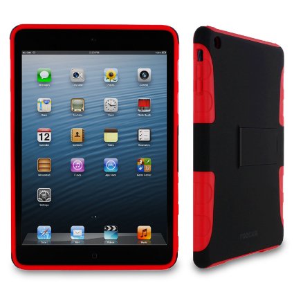 rooCASE eXTREME Hybrid (Black / Red) TPU Shell Case for Apple iPad Mini 7.9-Inch Tablet