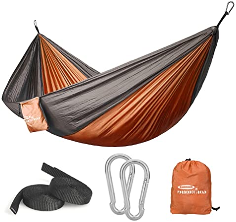 Forbidden Road Hammock Single & Double Camping Portable Parachute Hammock for Outdoor Hiking Travel Backpacking - 210D Nylon Taffeta Hammock Swing