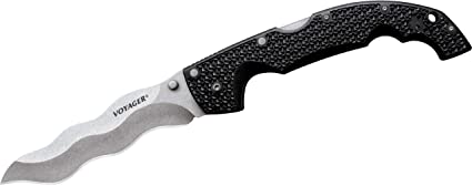 Cold Steel Voyager Series Folding Knife with Tri-Ad Lock and Pocket Clip