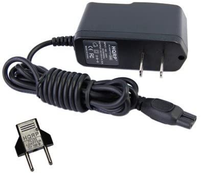 HQRP AC Adapter/Power Supply for HQ8150 / HQ8140 / HQ8240 / HQ8251 / HQ8250 / HQ8241 / HQ8200 / PT920 / AT890 / AT830 / AT750 Razor/Shaver Power Cord Replacement Plus HQRP Euro Plug Adapter