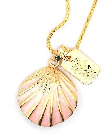 8GB Pink Sea-Shell Style USB Flash Drive with necklace