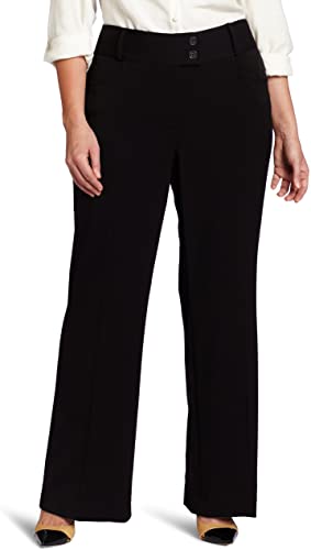 Rafaella Women's Plus-Size Curvy-Fit Gaberdine Bootcut Trouser