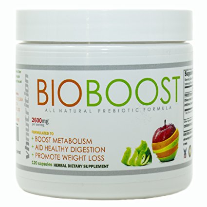 VH Nutrition | BioBoost PreBiotics Supplement for Digestive Health in Adult Men and Women in Pill s | 30 Day Supply