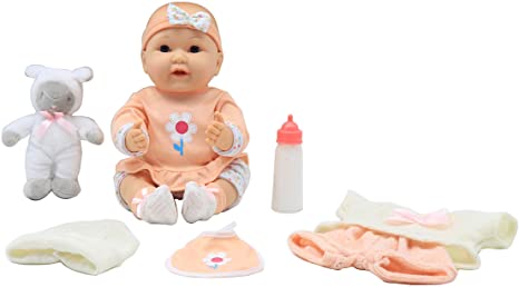 DREAM COLLECTION My Dream Baby 15" Lovely Baby Doll with Pet